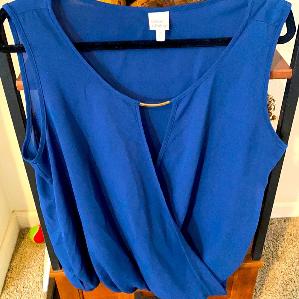 Cover Stitched xl Blouse